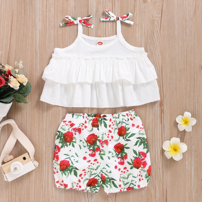 Baby Fashion Clothes 2pcs Set Newborn Baby Girl Clothes Cute Suspenders Tops Flower Printed Short Pants Summer Clothing, En8009
Baby Fashion Clothes 2pcs Set Newborn Baby Girl Clothes Cute Suspenders Tops Flower Printed Short Pants Summer Clothing, En8009