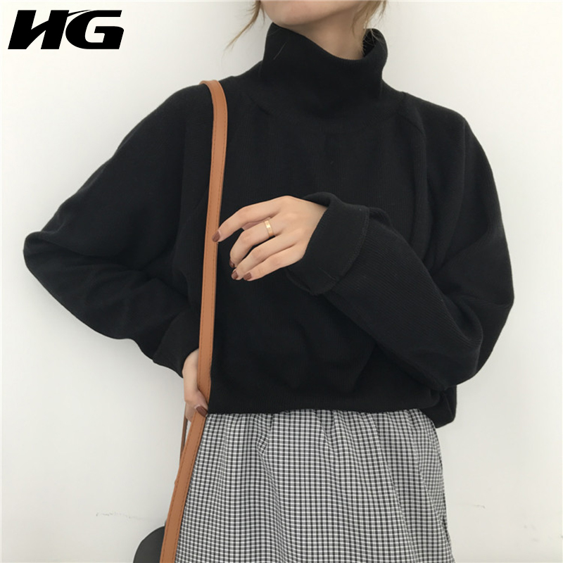HG Turtleneck Jumper Korean Style Women Sweater Loose Wild Pullover Women Oversized Sweater Lazy Oaf Knit ZYQ1408, Beige
HG Turtleneck Jumper Korean Style Women Sweater Loose Wild Pullover Women Oversized Sweater Lazy Oaf Knit ZYQ1408, Beige