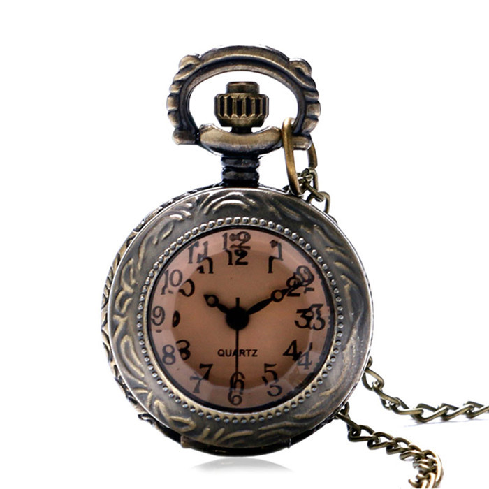 Lovely Mini Size Small Pocket Watch Classic Antique Quartz Analog Watches Clock for Men Women Kids Necklace Pendant Chain Gift, Bronze
Lovely Mini Size Small Pocket Watch Classic Antique Quartz Analog Watches Clock for Men Women Kids Necklace Pendant Chain Gift, Bronze