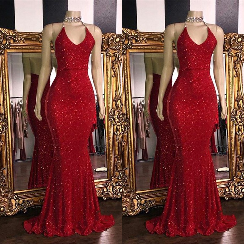Sparkly Red SequinsSexy V Neck Backless Prom Dresses 2019 Halter Mermaid Long Prom Gowns Low Back Arabic Party Dress BC1085, Dark navy
Sparkly Red SequinsSexy V Neck Backless Prom Dresses 2019 Halter Mermaid Long Prom Gowns Low Back Arabic Party Dress BC1085, Dark navy