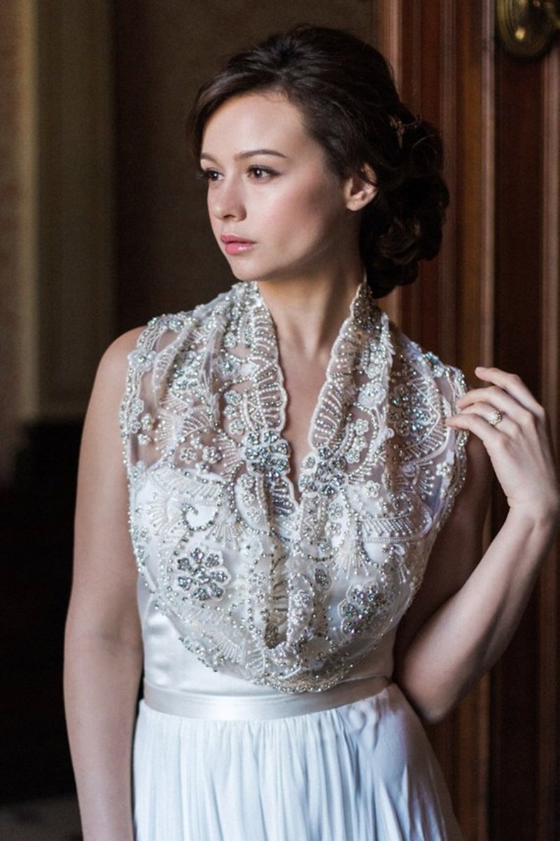 Beading Bridal Wraps Crystal Bridal Coat Sequins Jackets New Arrival Wedding Capes Wraps Bolero Jacket Wedding Dress Wraps Custom Made