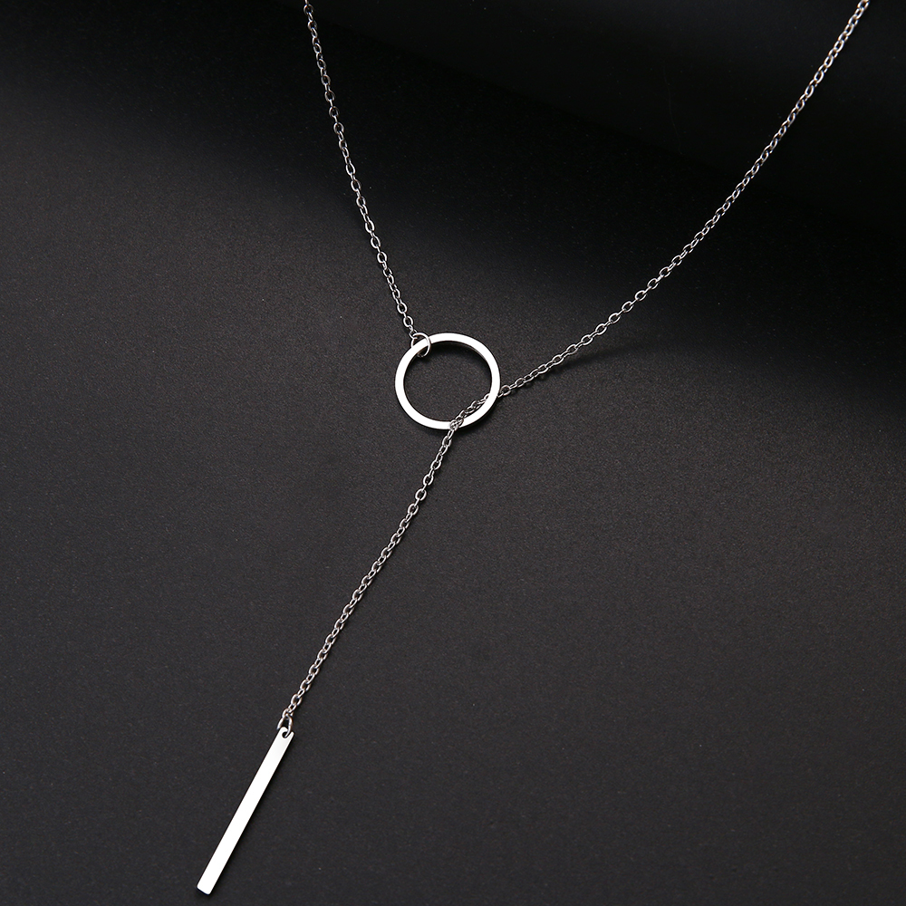 Jewellery Women Long Chain Pendant Necklace Creative Geometric Shapes Stainless Steel Gold And Silver Color Jewelry Gift For Women Girls 
Jewellery Women Long Chain Pendant Necklace Creative Geometric Shapes Stainless Steel Gold And Silver Color Jewelry Gift For Women Girls