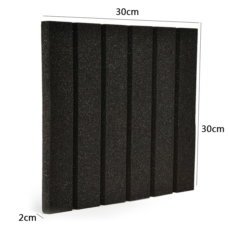 (12Pack) Groove Acoustic Panels Ceiling Sound Absorption Tile Studio Acoustic soundproofing Tiles 30x30x2cm6083725