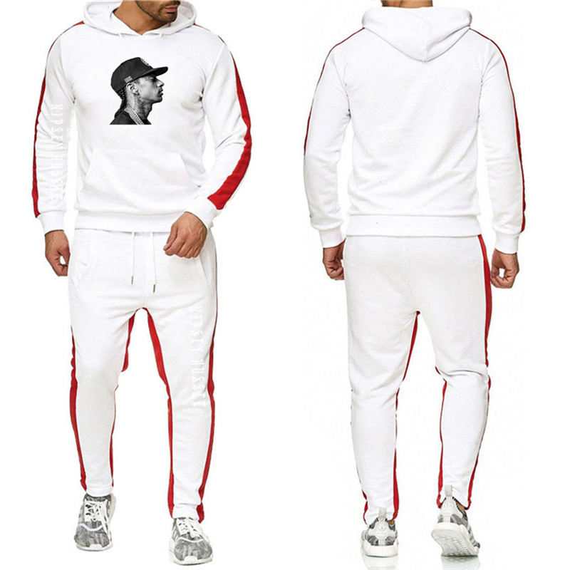 Fashion-Nipsey Hussle Mens 2PCS Designer Tracksuits Striped Printed Long Sleeve Hooded Two Pieces Sports Sets Male Clothing, Yellow
Fashion-Nipsey Hussle Mens 2PCS Designer Tracksuits Striped Printed Long Sleeve Hooded Two Pieces Sports Sets Male Clothing, Yellow