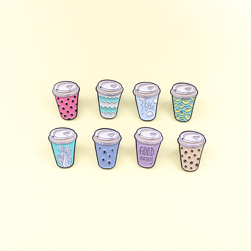 New Cute Drink Pearl Milk Tea Cup Brooch Dot Pattern Cartoon Fun Enamel Pins Accessories Children's Denim Clothes Pendant Gift
New Cute Drink Pearl Milk Tea Cup Brooch Dot Pattern Cartoon Fun Enamel Pins Accessories Children's Denim Clothes Pendant Gift