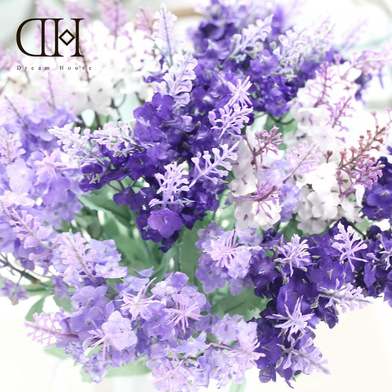 Dream House DH 10 Heads Lavender Artificial Fake Wedding Flowers Bouquet Home Fall Para Decorations Flores Hogar, White purple
Dream House DH 10 Heads Lavender Artificial Fake Wedding Flowers Bouquet Home Fall Para Decorations Flores Hogar, White purple