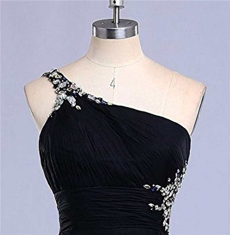 New Sexy 2019 Ombre One Shoulder Crystals Prom Dresses Hi-Lo Gradient Backless Chiffon Homecoming Gown Cocktail Evening Party Gown QC1334