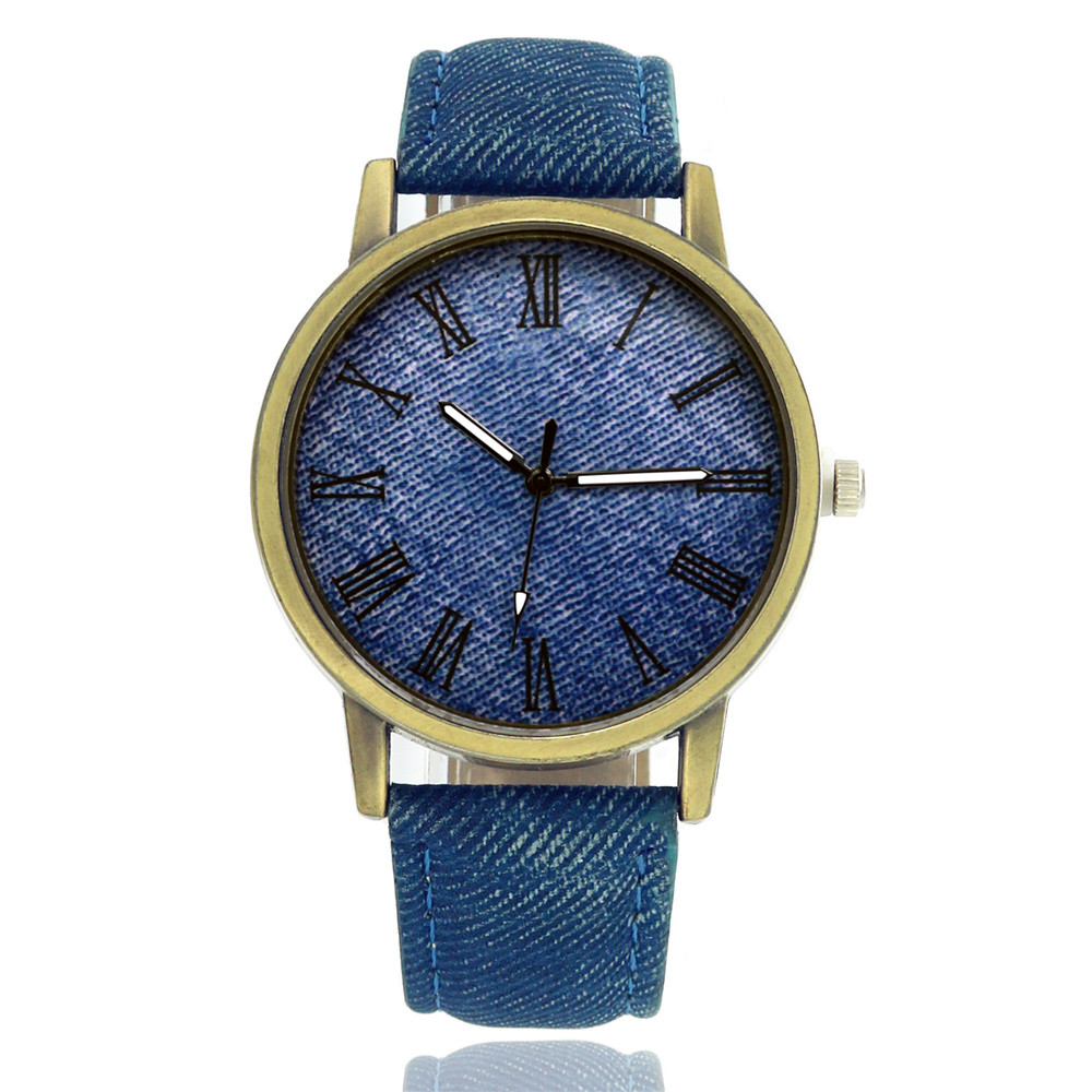 Rome Watches Men Women Vintage Denim Leather Quartz Wristwatches Personality Creative Student Casual Jewelry Gift Watches wholesale, Slivery;brown
Rome Watches Men Women Vintage Denim Leather Quartz Wristwatches Personality Creative Student Casual Jewelry Gift Watches wholesale, Slivery;brown