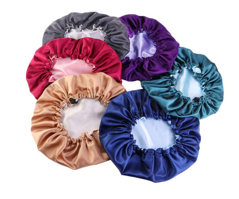 New Reversible Satin Bonnet double layer adjustable size Sleep Night Cap Head Cover Bonnet Hat for For Curly Springy Hair Black dc911, Multi
New Reversible Satin Bonnet double layer adjustable size Sleep Night Cap Head Cover Bonnet Hat for For Curly Springy Hair Black dc911, Multi