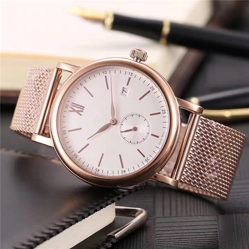 Men's Luxury Mechanical Automatic Watch with Steel Band - white Dial 045