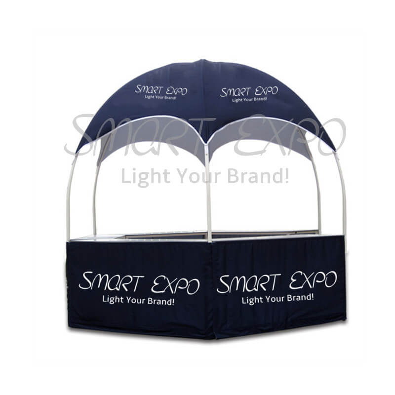 Diameter 3m New Types Display Counter Logo Branded Trade Show Tent with White Coated Poles Multiple Tables
Diameter 3m New Types Display Counter Logo Branded Trade Show Tent with White Coated Poles Multiple Tables