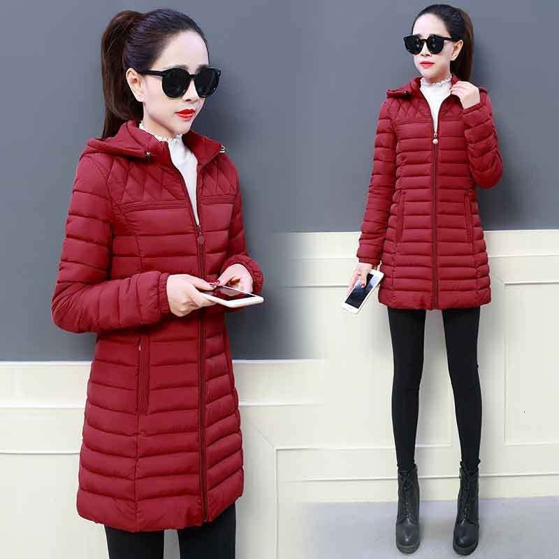 Women's Winter Hooded Warm Padded Jacket - Slim Fit, Plus Size 5Xl, Cotton, Casual, Black, Red, Gray, Caramel, Army Green, Pale Pinkish Gray