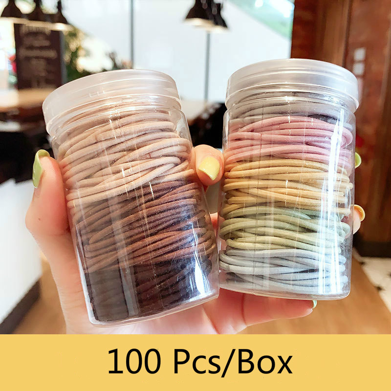 100 Pcs/Box New Children Cute Candy Elastic Hair Bands Girls Baby Lovely Soft Scrunchies Rubber Bands Kids Hair Accessories, Fine black-100 pcs
100 Pcs/Box New Children Cute Candy Elastic Hair Bands Girls Baby Lovely Soft Scrunchies Rubber Bands Kids Hair Accessories, Fine black-100 pcs
