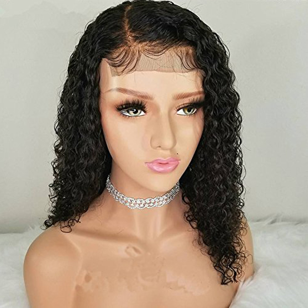 Water wave 360 lace front wigs hd transparent lace natural human hair Pre plucked frontal wig