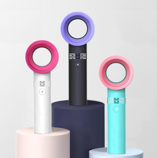 Korea ZERO9 Leafless Cooling Fan 2000mah Rechargeable Battery Mini Handheld Fans 3 Speed Portable Personal Fan 1pcs