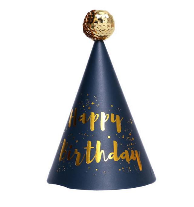 Cone Birthday Party Hats for Kids Adults Plush sequin ball Sparkle Hat Cake Topper Scenes Decorations colorful