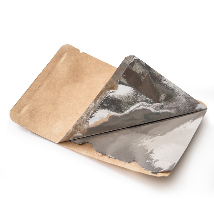 100pcs Open Top Kraft/White Paper Bag Small Heat Sealing Ground Coffee Beans Powder Salt Soap Chocolate Snack Candy Bakery Packaging Pouches