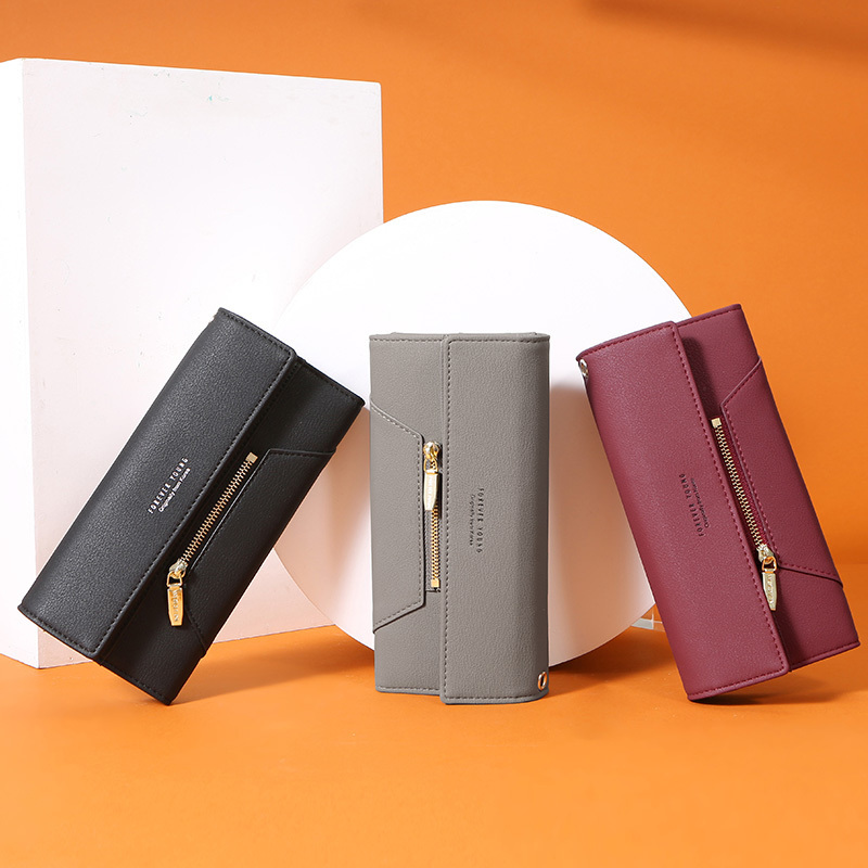 Forever Young Wristlet Clutch Wallet Women Many Departments Female Zipper Ladies Purse Handbag Cell Phone Pocket 220421