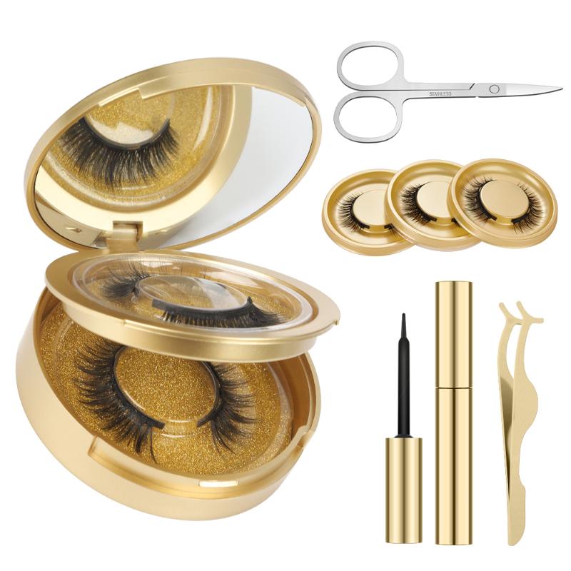 Magnetic Eyelashes and Eyelashes Kit Include 5 Pairs Reusable 3D Lashes 2 Waterproof Eyeliners Multi Styles False Eyelash
Magnetic Eyelashes and Eyelashes Kit Include 5 Pairs Reusable 3D Lashes 2 Waterproof Eyeliners Multi Styles False Eyelash
