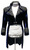 Men's Suits & Blazers Jareth The Goblin King Navy Blue Velvet Halloween Costume For Men Rhinestones Party Suit Jackets Appliques Tailcoats B