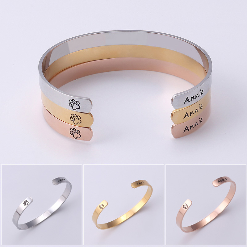 Euramerican Style Stainless Steel Bracelet C-shaped Opening Bangle Lettering Annie Bracelets for Women Girls J55
Euramerican Style Stainless Steel Bracelet C-shaped Opening Bangle Lettering Annie Bracelets for Women Girls J55