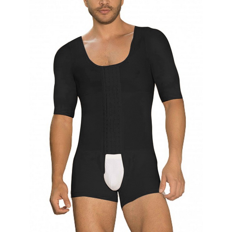 Man Short Sleeves Full Body Shaper Slimming Tummy Control Shapewear Plus Size 6XL Tummy Shaper Vest Underwear Corset Waist Cincher Bodyshape