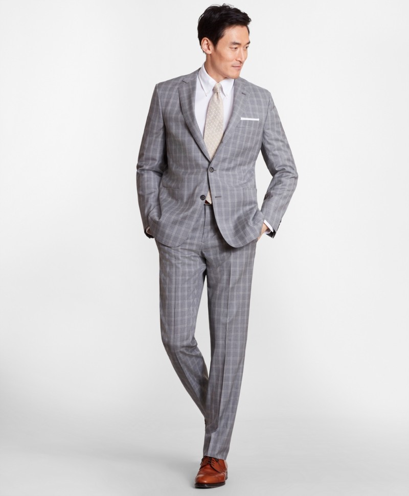 New Fashion Slim Fit Groom Wear Wedding Tuxedos Two Pieces (Jacket+Pants) Formal Prom Men Suits Custom Made