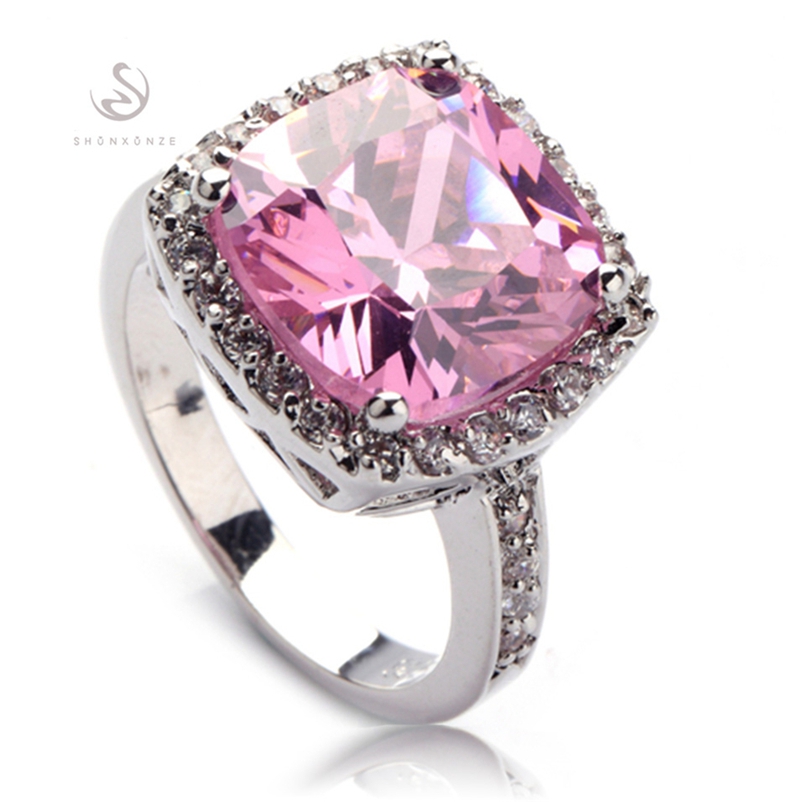 SHUNXUNZE Hiphop Engagement Wedding rings for women's clothing accessories dropshipping Pink Cubic Zirconia Rhodium Plated R555 size 6 7 8 9
SHUNXUNZE Hiphop Engagement Wedding rings for women's clothing accessories dropshipping Pink Cubic Zirconia Rhodium Plated R555 size 6 7 8 9