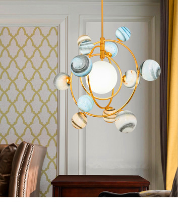 2020 New Stray Earth Chandelier Lighting Children's Room Bedroom led Lighting Lamp Kindergarten Dance Room Decoration Chandelier