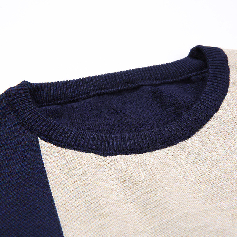 2019 Autumn Casual Men's Sweater O-Neck Slim Fit Knittwear Mens Sweaters Pullovers Pullover Men Pull Homme M-3XL LY191202