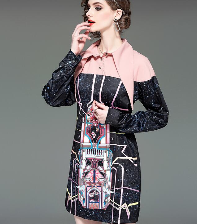 Galaxy printing mini women dresses street style dresses summer Flora printed knee-length long sleeve, Multi
Galaxy printing mini women dresses street style dresses summer Flora printed knee-length long sleeve, Multi