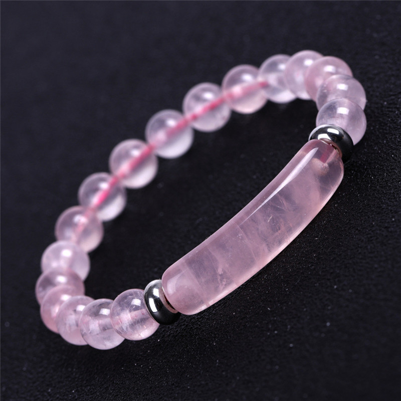 Natural Stone Gemstone Beaded Bracelet Wristband Designer Jewelry Bridge Bar Love Heart Charm Tiger Eye Agate Beads Bracelets for Woman Man Fashion Fi