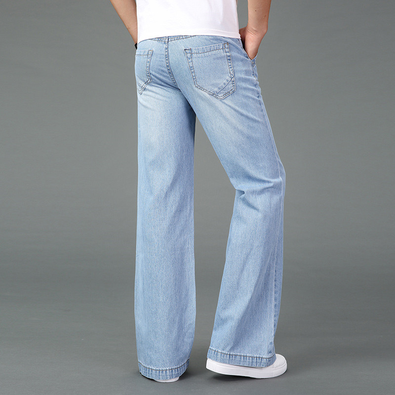 Jeans Men 2019 Spring and Summer Men's New Micro Jeans Men's Stretch Slim Light Blue Denim Flare Pants Size 26-34 35
Jeans Men 2019 Spring and Summer Men's New Micro Jeans Men's Stretch Slim Light Blue Denim Flare Pants Size 26-34 35