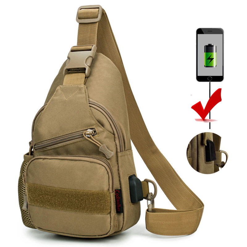 Tactical Army Chest Bag Men Women Outdoor Sport Backpack Shoulder Multi-function Pockets Hiking Camping Camouflage Messenger Bag, Khaki
Tactical Army Chest Bag Men Women Outdoor Sport Backpack Shoulder Multi-function Pockets Hiking Camping Camouflage Messenger Bag, Khaki