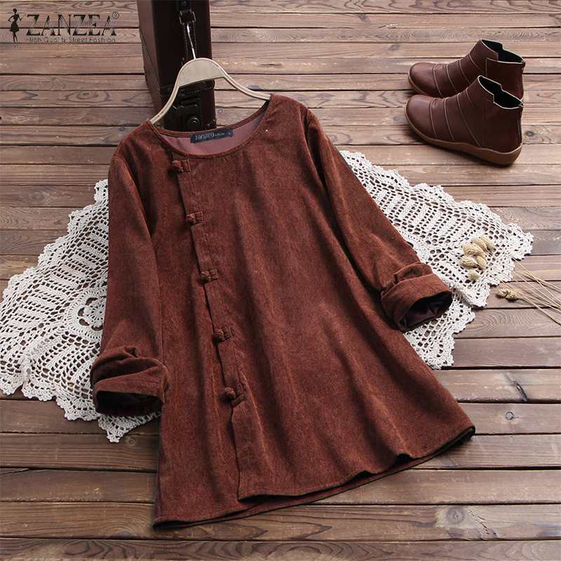 Women's Blouses & Shirts Spring Women Corduroy Blouse 2021 ZANZEA Long Sleeve Buttons Shirt Plus Size Vintage Tunic Tops Solid Femme Loose B, Green
Women's Blouses & Shirts Spring Women Corduroy Blouse 2021 ZANZEA Long Sleeve Buttons Shirt Plus Size Vintage Tunic Tops Solid Femme Loose B, Green