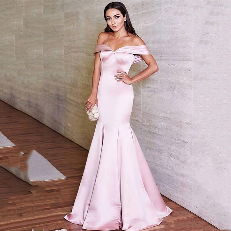 Custom Off Shoulder Pink Mermaid Prom Dresses 2020 Sweep Train Short Sleeves Satin Formal Evening Party Gowns, Same as picture
Custom Off Shoulder Pink Mermaid Prom Dresses 2020 Sweep Train Short Sleeves Satin Formal Evening Party Gowns, Same as picture