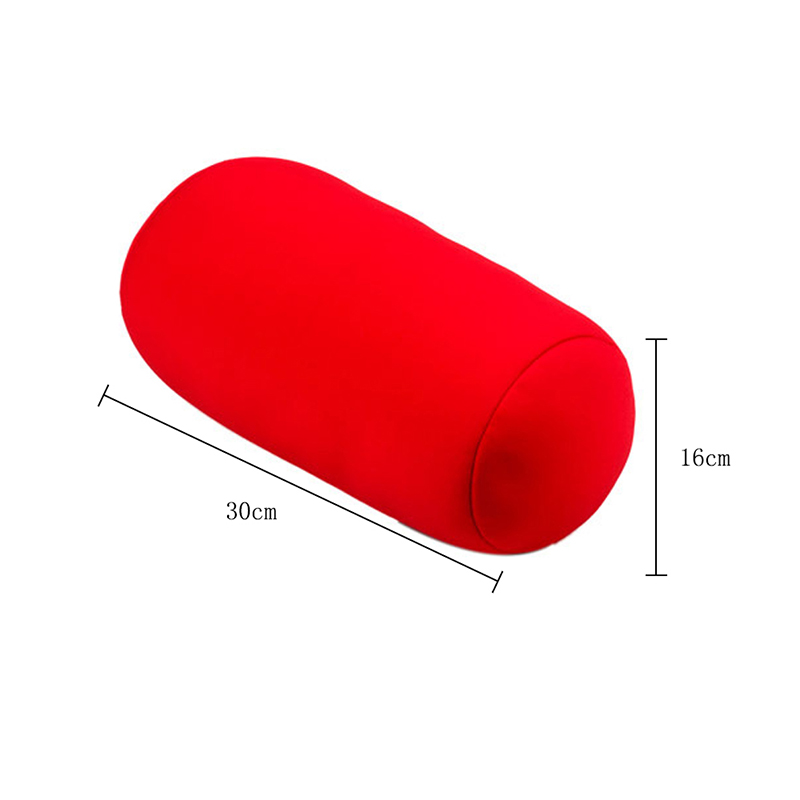 Roll Neck Pillow 30*16CM Micro Mini Microbead Pillow Roll Neck Pillow Column Pillows for Travel Home Textile