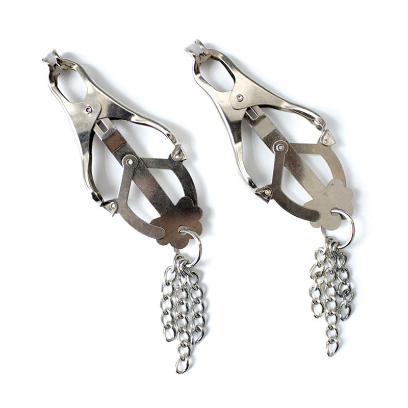 Butterfly Bosom Nipple Clamps quality metal bdsm toys chain nipple sucker sex toys for women adult sex products shop