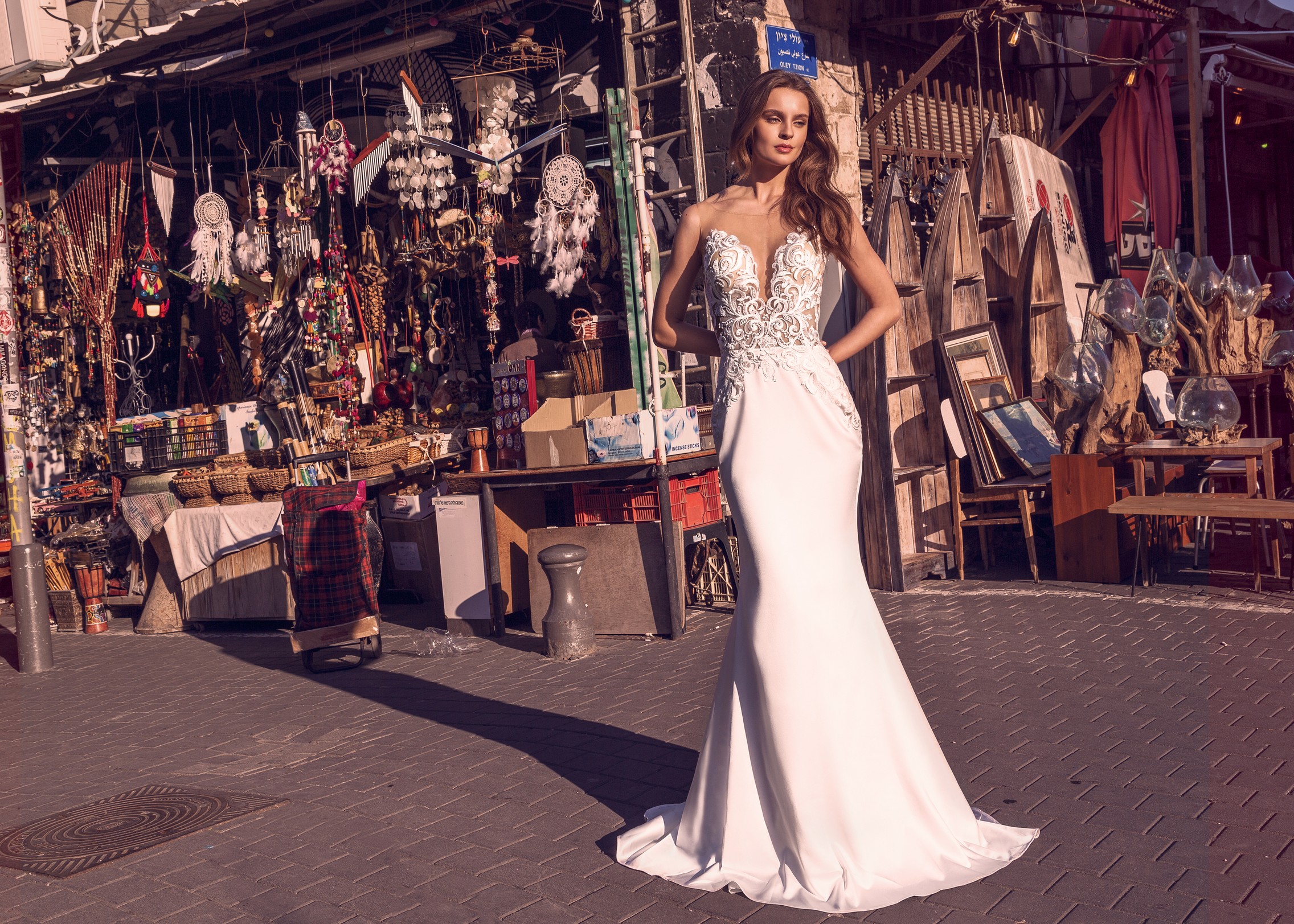 2020 Mermaid Wedding Dresses Sheer Jewel Neck Lace Appliques Elegant Beach Wedding Dress Custom Made Country Bridal Gowns Robes De Mariée