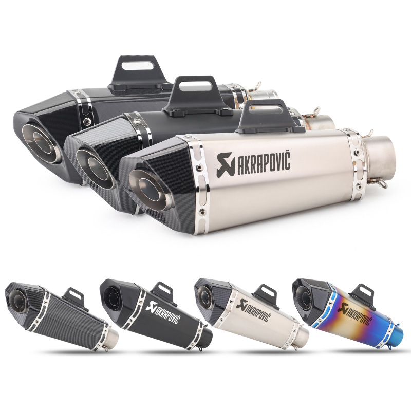 Universal Motorcycle Akrapovic Exhaust Muffler with DB Killer Carbon Fiber Escape for MT07 MT09 MT10 R1 R3 Ninja400 Z250 Z900
Universal Motorcycle Akrapovic Exhaust Muffler with DB Killer Carbon Fiber Escape for MT07 MT09 MT10 R1 R3 Ninja400 Z250 Z900