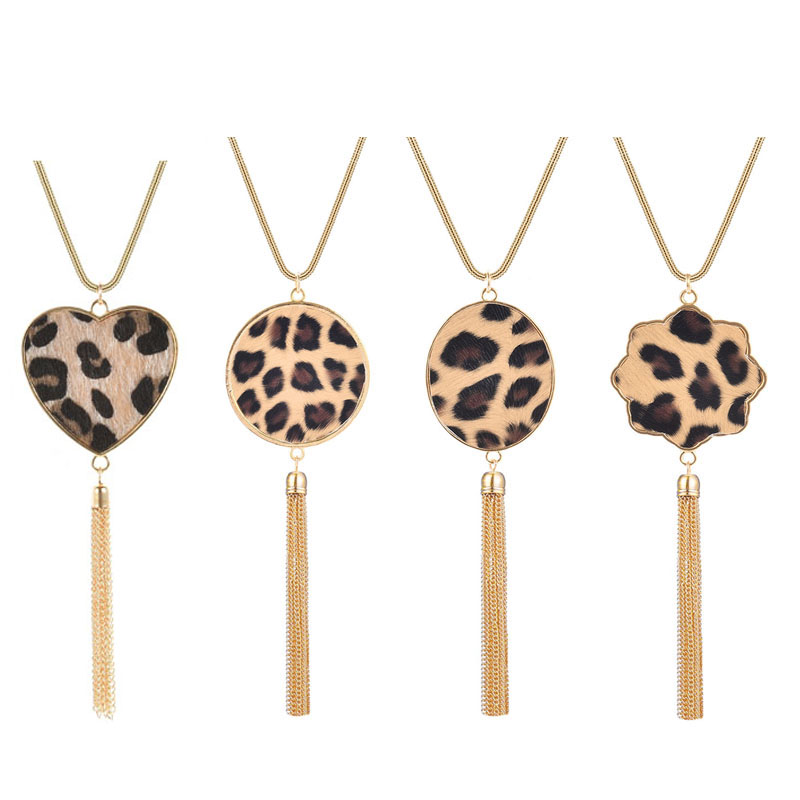 Boho Womens 90cm Long chain Necklace 18k Gold Heart Round Leopard Pendant Chain Tassel Pendant Necklace Jewelry Gifts for Women Girls
Boho Womens 90cm Long chain Necklace 18k Gold Heart Round Leopard Pendant Chain Tassel Pendant Necklace Jewelry Gifts for Women Girls
