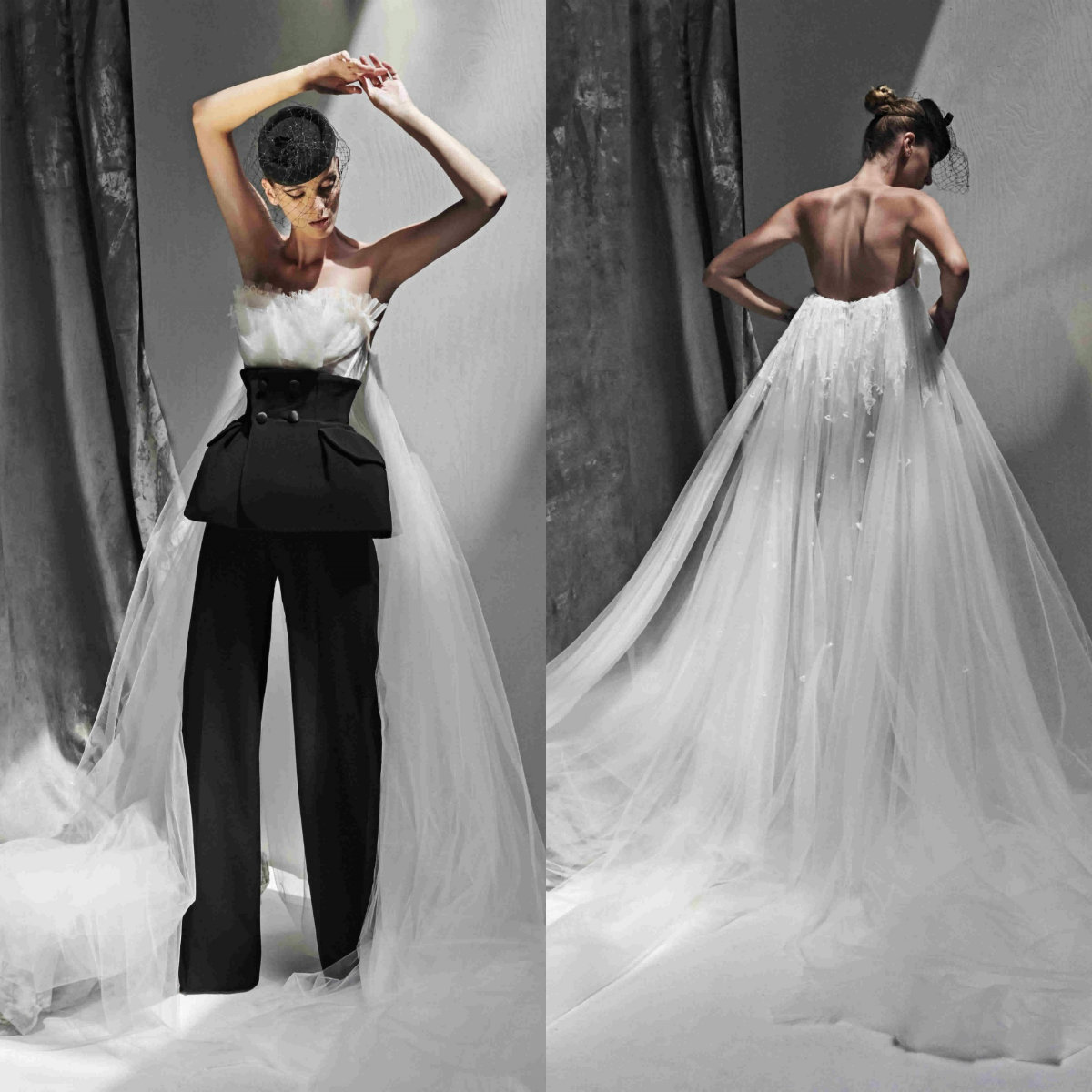 2020 Azzi & Osta Prom Dresses Jumpsuit Strapless Tulle Satin Pants Suit Evening Dress Custom Made Sweep Train Party Gowns Robes De Soirée, Dark green
2020 Azzi & Osta Prom Dresses Jumpsuit Strapless Tulle Satin Pants Suit Evening Dress Custom Made Sweep Train Party Gowns Robes De Soirée, Dark green