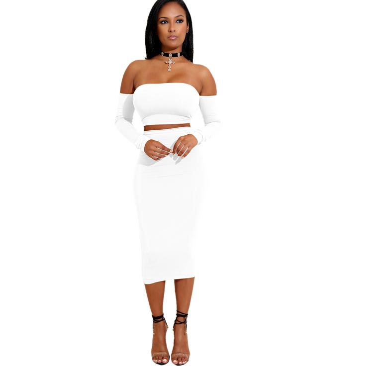 In Stock Sexy Special Occasion Dresses Strapless Evening Formal Dress Slim Long Sleeve Knee Length Party Dresses