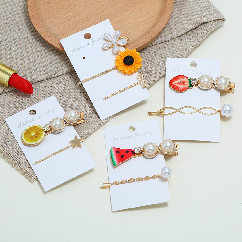 Fruit Hair Accessories Simple Imitation Pearl Crystal Hairpins Girls Flower Hair Clips Korean New Female Barrettes Ornament
Fruit Hair Accessories Simple Imitation Pearl Crystal Hairpins Girls Flower Hair Clips Korean New Female Barrettes Ornament