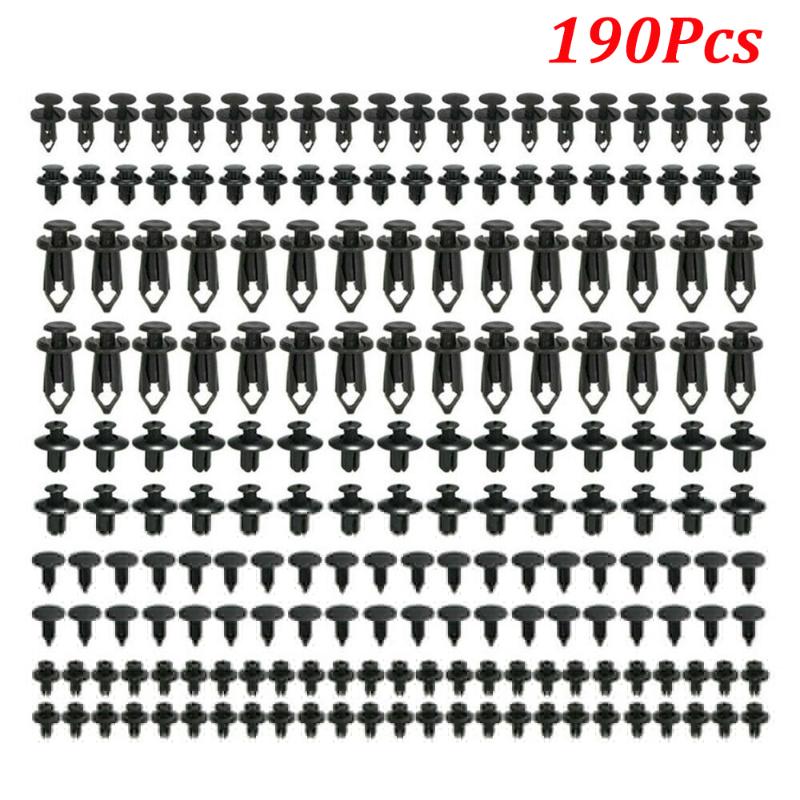 6 Differnt Size 190pcs Mixed Auto Fastener Clip Car Body Push Retainer Pin Rivet Bumper Door Trim Panel Retainer Fastener Kit
6 Differnt Size 190pcs Mixed Auto Fastener Clip Car Body Push Retainer Pin Rivet Bumper Door Trim Panel Retainer Fastener Kit