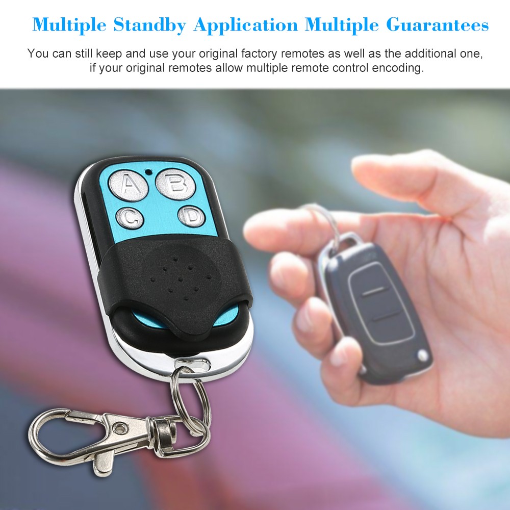 433MHz Universal Wireless Remote Control Switch Receiver RF 4 Button Duplicator Copy Code Cloning Key for Car Gate Garage Door - view 7