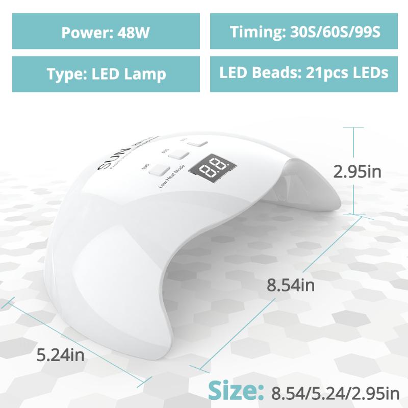 LED Nail Lamp Dryer With 21 Pcs Leds SUN X9plus 48W UV Lamp For Manicure 3 Timer Auto Sensor Manicure For Gel Nail Polish