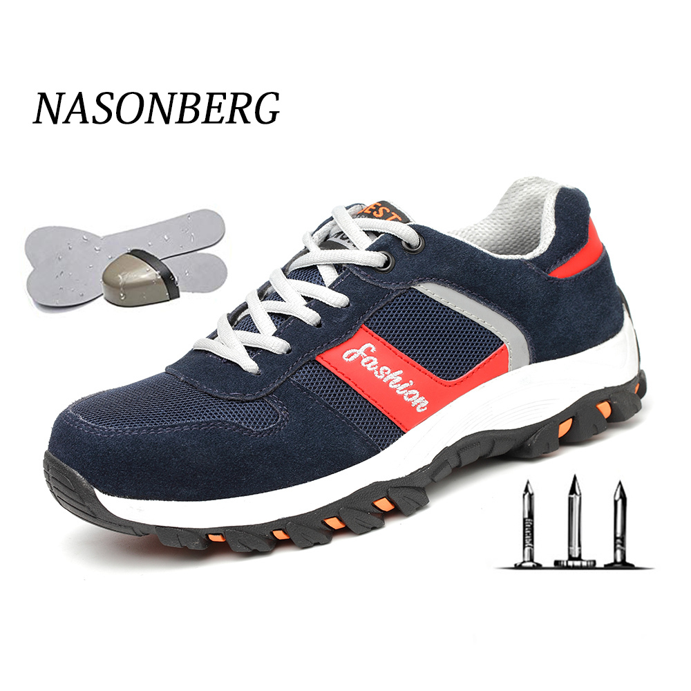Dropshipping Breathable Men Shoes Steel Toe Boots Puncture Proof Work Safety Shoes Outdoor Boots Men Safety Shoes Indestructible, Dark blue
Dropshipping Breathable Men Shoes Steel Toe Boots Puncture Proof Work Safety Shoes Outdoor Boots Men Safety Shoes Indestructible, Dark blue