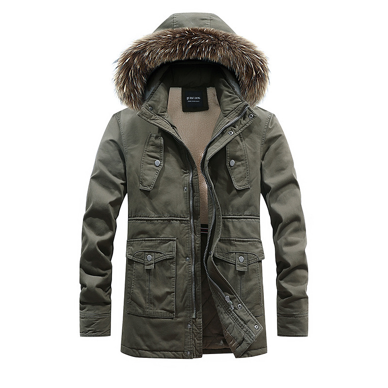 MEN'S Coat Fashion Mid-length Plus Velvet Thick Cotton-padded Clothes Youth New Style Men'S Wear Jacket, Black
MEN'S Coat Fashion Mid-length Plus Velvet Thick Cotton-padded Clothes Youth New Style Men'S Wear Jacket, Black