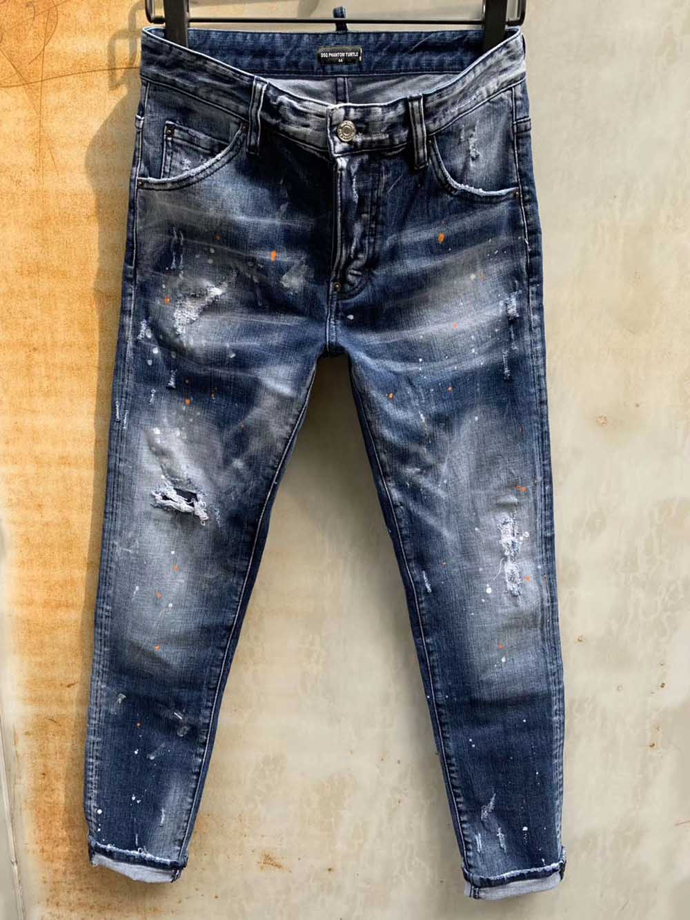 DSQ PHANTOM TURTLE Classic Fashion Man Jeans Hip Hop Rock Moto Mens Casual Design Ripped Jeans Distressed Skinny Denim Biker DSQ Jeans 6954, Blue
DSQ PHANTOM TURTLE Classic Fashion Man Jeans Hip Hop Rock Moto Mens Casual Design Ripped Jeans Distressed Skinny Denim Biker DSQ Jeans 6954, Blue